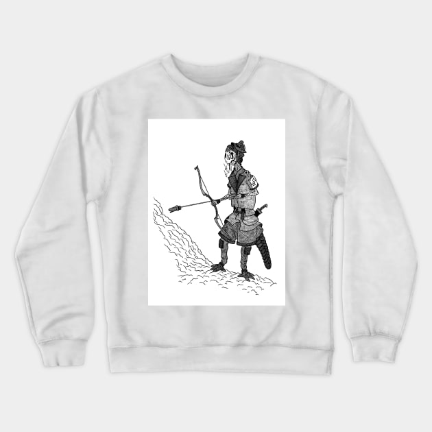 Female archer of the Swamp Army Crewneck Sweatshirt by Harinedzumi